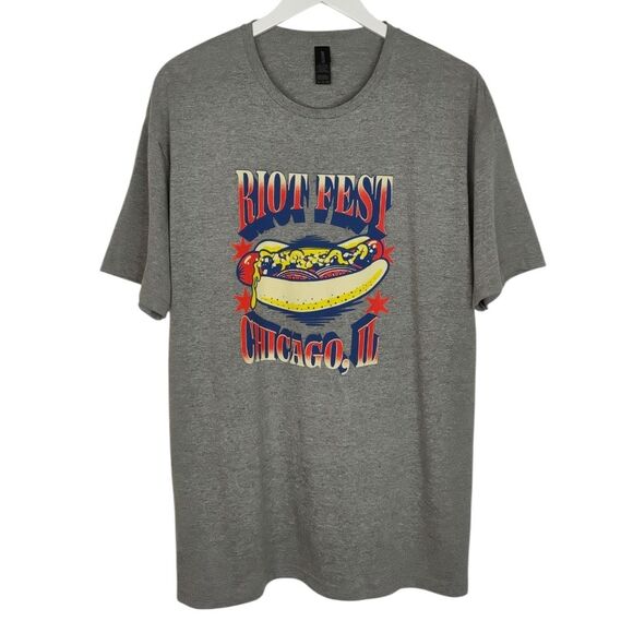 Riot Fest Chicago Concert T-Shirt Gray size XL - Picture 3 of 12